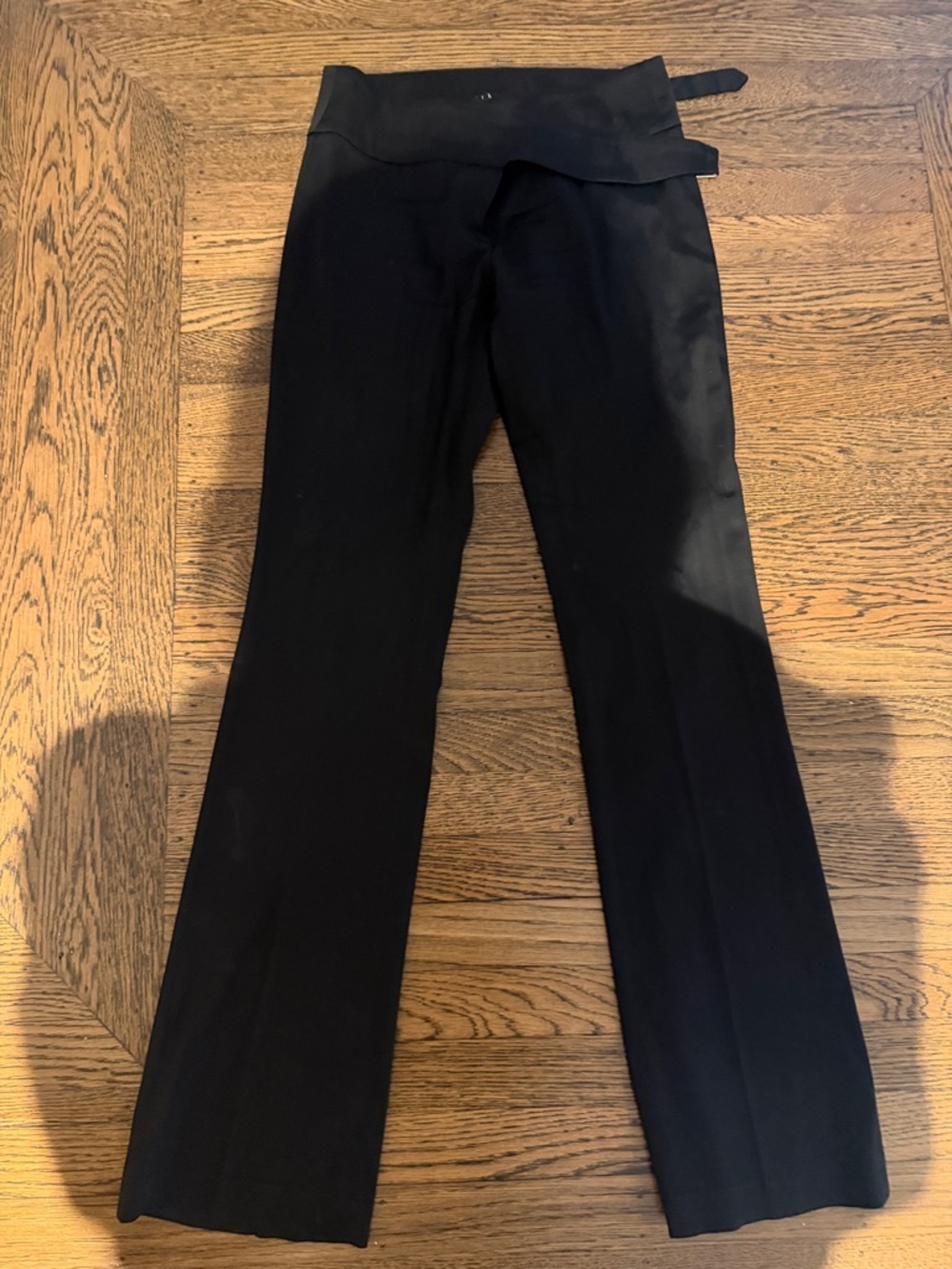 Theory Black Boot-Cut Stretch Flare Pants